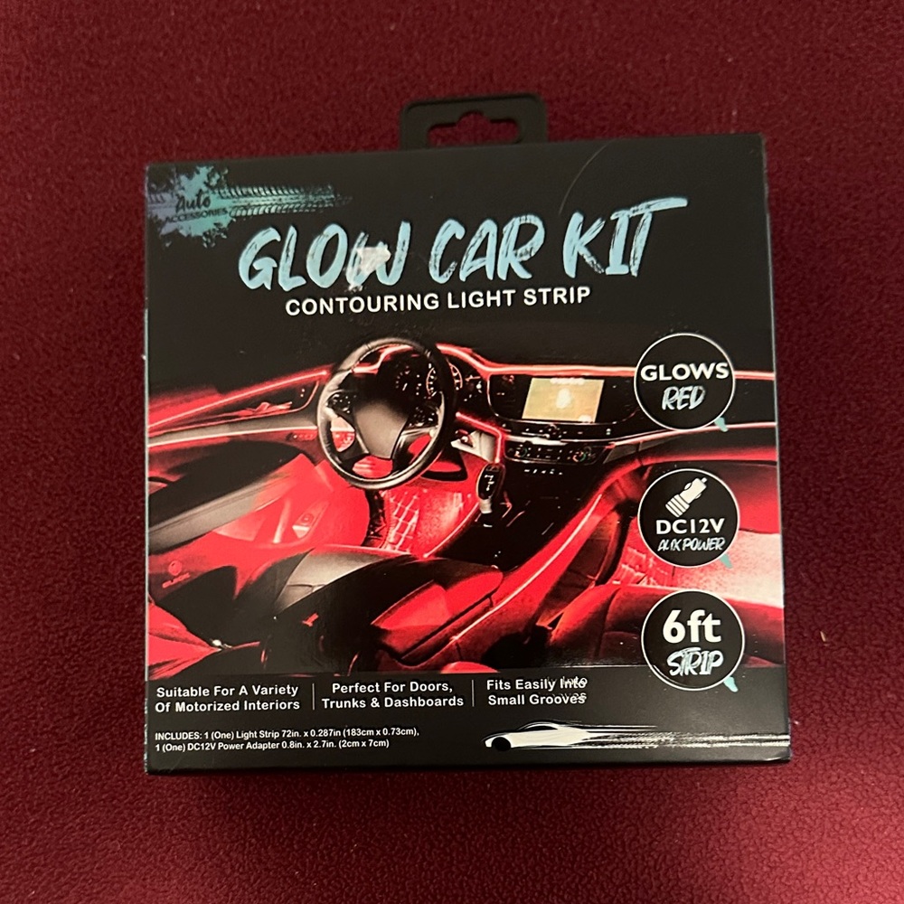Glow Car Kit Contouring Light Strip - Red